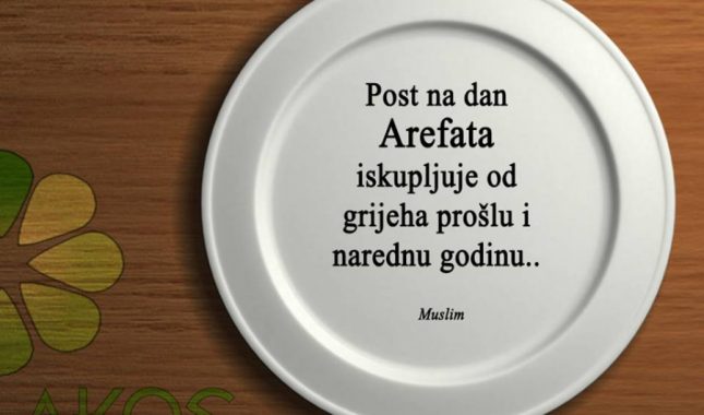 Poziv na post u nedelju (11.09.2016. g.) Dan Arefata