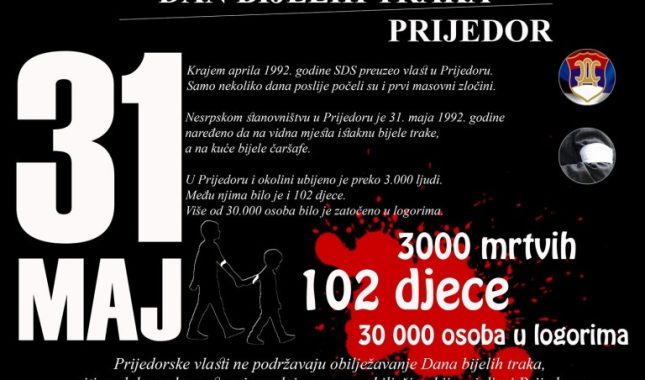 Dan bijelih traka: Sjećanje na užasne zločine i genocid u Prijedoru