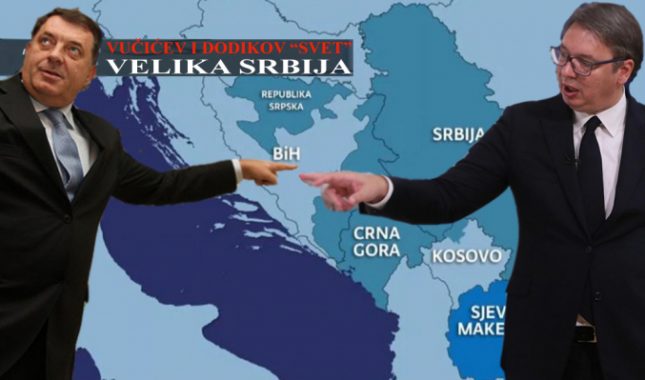 KRIMINALNA HOBOTNICA “VELIKOSRPSKOG SVETA”, NA ČELU SA VUČIĆEM I DODIKOM, PRIJETNJA SU MIRU U BOSNI I HERCEGOVINI