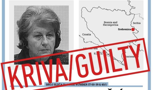 GENOCID, UBISTVA, ISTREBLJENJE, PROGON: ZA ŠTA JE SVE BILA OPTUŽENA I OSUĐENA RATNA ZLOČINKA BILJANA PLAVŠIĆ