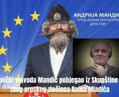 HAOS U SKUPŠTINI CRNE GORE: PROPALA SJEDNICA, ČETNIČKI VOJVODA MANDIĆ POBJEGAO ZBOG SRPSKOG ZLOČINCA RATKA MLADIĆA