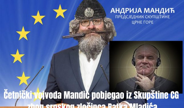 HAOS U SKUPŠTINI CRNE GORE: PROPALA SJEDNICA, ČETNIČKI VOJVODA MANDIĆ POBJEGAO ZBOG SRPSKOG ZLOČINCA RATKA MLADIĆA