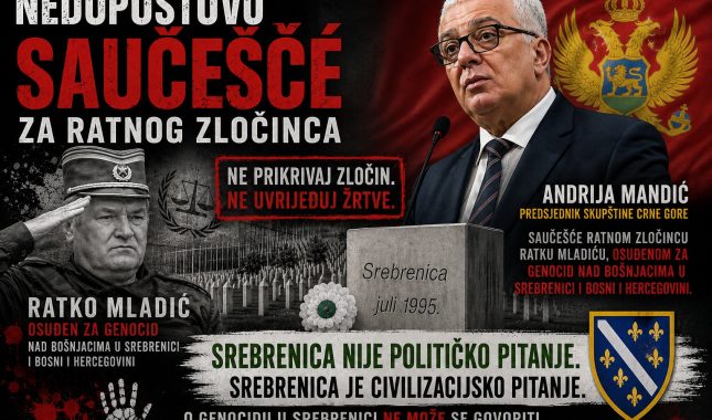 SAUČEŠĆE RATNOM ZLOČINCU NIJE PRIVATNI ČIN: TO JE POLITIČKA PORUKA KOJA OBAVEZUJE CRNU GORU
