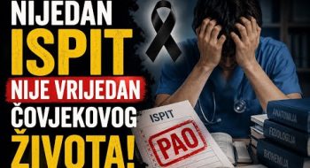 NIJEDAN ISPIT NIJE VRIJEDAN ČOVJEKOVOG ŽIVOTA!Tragedija suicida/samoubistva studenta (VIDEO)