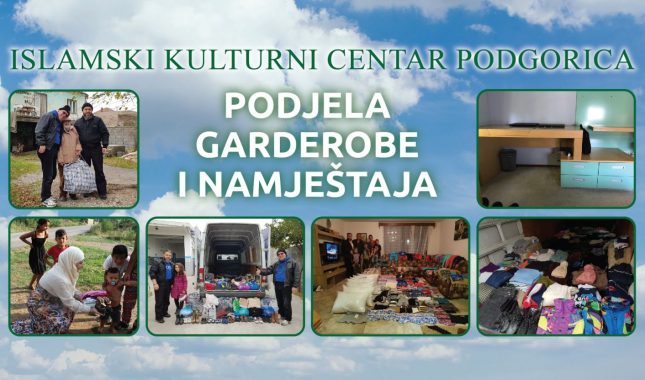 Kompjuterski radni sto, garderoba i obuća za socijalno ugrožene porodice