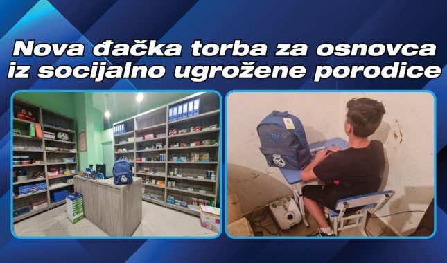 Nova đačka torba za dječaka iz socijalno ugrožene porodice